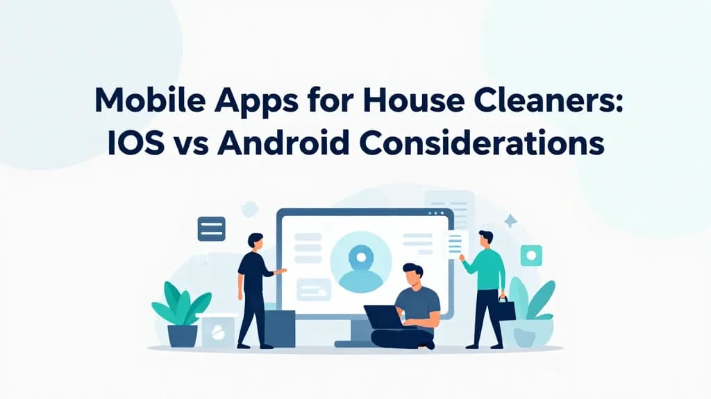 Mobile Apps for House Cleaners: iOS vs Android Considerations